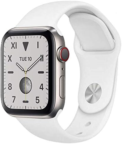 Apple Watch Series 5 (GPS, 44MM) - Space Gray Aluminum Case with Black Sport Band (Renewed)