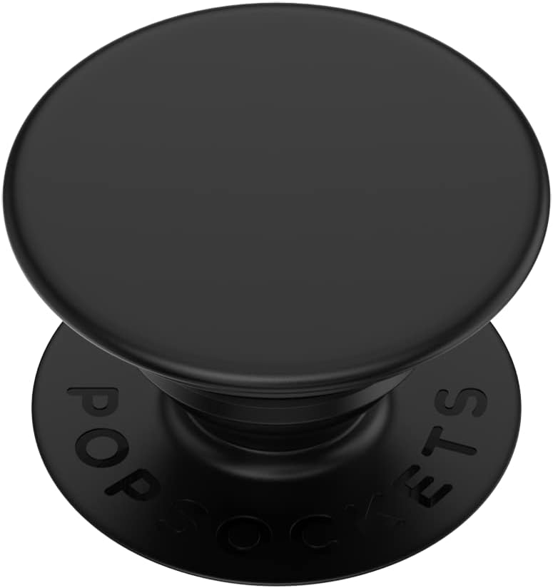 PopSockets Phone Grip Compatible with MagSafe, Adapter Ring for MagSafe Included, Phone Holder, Wireless Charging Compatible - Black