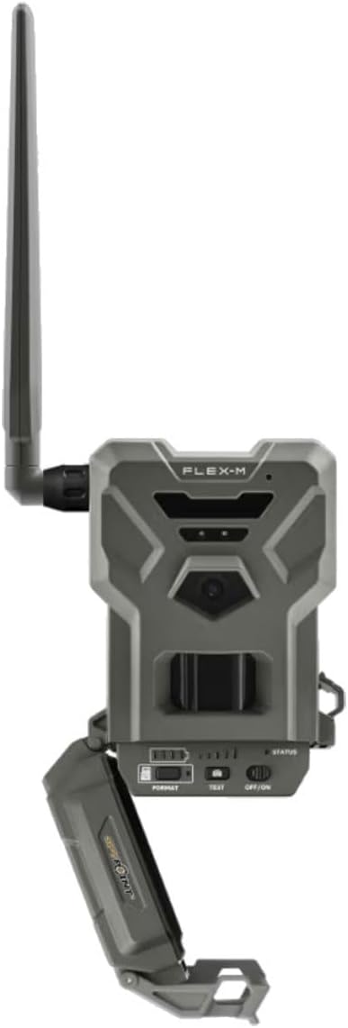 SPYPOINT FLEX-M Twin Pack Cellular Trail Cameras - Best Value in Hunting Accessories, No WiFi Needed, GPS, Night Vision, Dual-Sim LTE, IP65 Water-Resistant, 28MP Photos, 720p Videos + Sound (2)