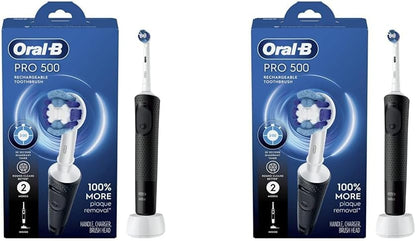 Oral-B Pro 500 Electric Toothbrush with (1) Brush Head, Rechargeable, Black