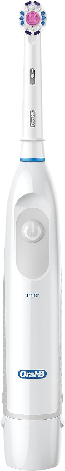 Oral-B Pro 100 3D White, Battery Powered Electric Toothbrush, White