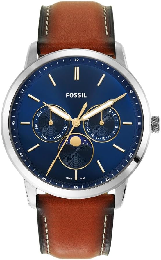 Fossil Neutra Men's Chronograph Watch with Stainless Steel Bracelet or Genuine Leather Band