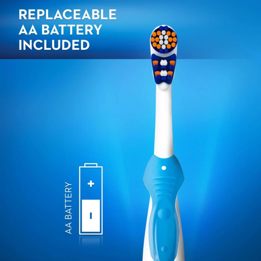 Oral-B 3D White Battery Powered Electric Toothbrush, 1 Count (Colors and Packaging May Vary)