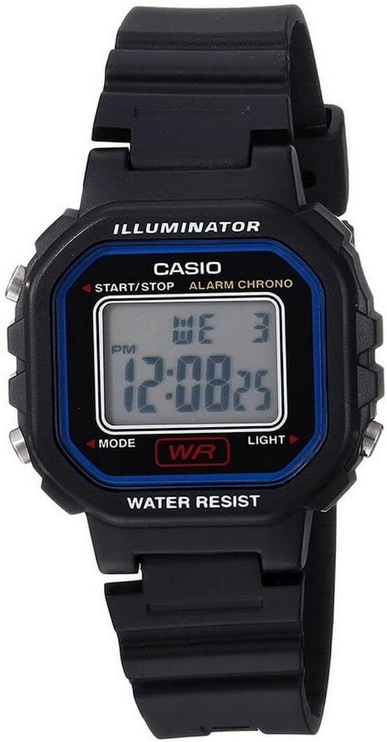 Casio LA20WH Series | Women's Digital Watch | Water Resistant | LED Light | Auto Calendar | Date Display | 1/100 SEC Stopwatch | Regular Time Keeping (HR, Min, SEC, PM, Date, Day) | 5 Yr Batt