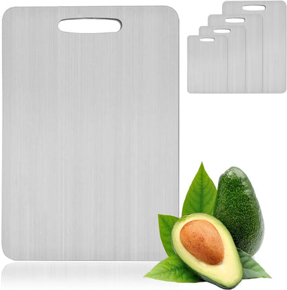 Titanium Cutting Boards - Taima™ 100% Pure Titanium Cutting Boards for Kitchen - Cutting Edge Hygiene & Durability, Double Sided Medical-grade Titanium Cutting Mat from Japan (16 * 12 in,1pcs)