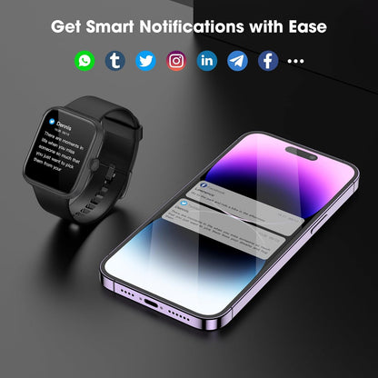 EURANS Smart Watch 45mm, AMOLED Fitness Watch with Heart Rate/Sleep Monitor Steps Calories Counter, IP68 Waterproof Activity Tracker Compatible with Android iOS