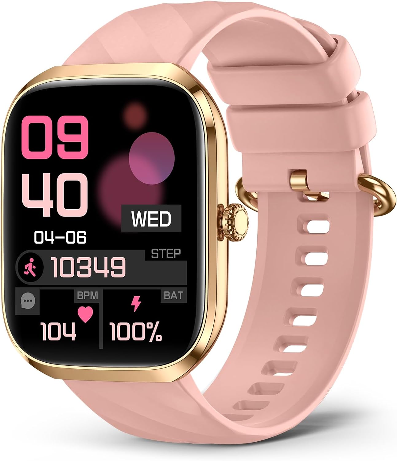 Smart Watches for Women, 2.06" HD AMOLED Screen Smartwatch (Answer/Make Calls), 24/7 Heart Rate Blood Pressure Blood Oxygen Sleep Monitor, IP68 Waterproof 114+ Sport Mode Fitness Watch Android iOS