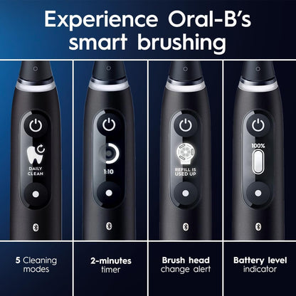 Oral-B iO Series 6 Electric Toothbrush with (1) Brush Head, Gray Opal