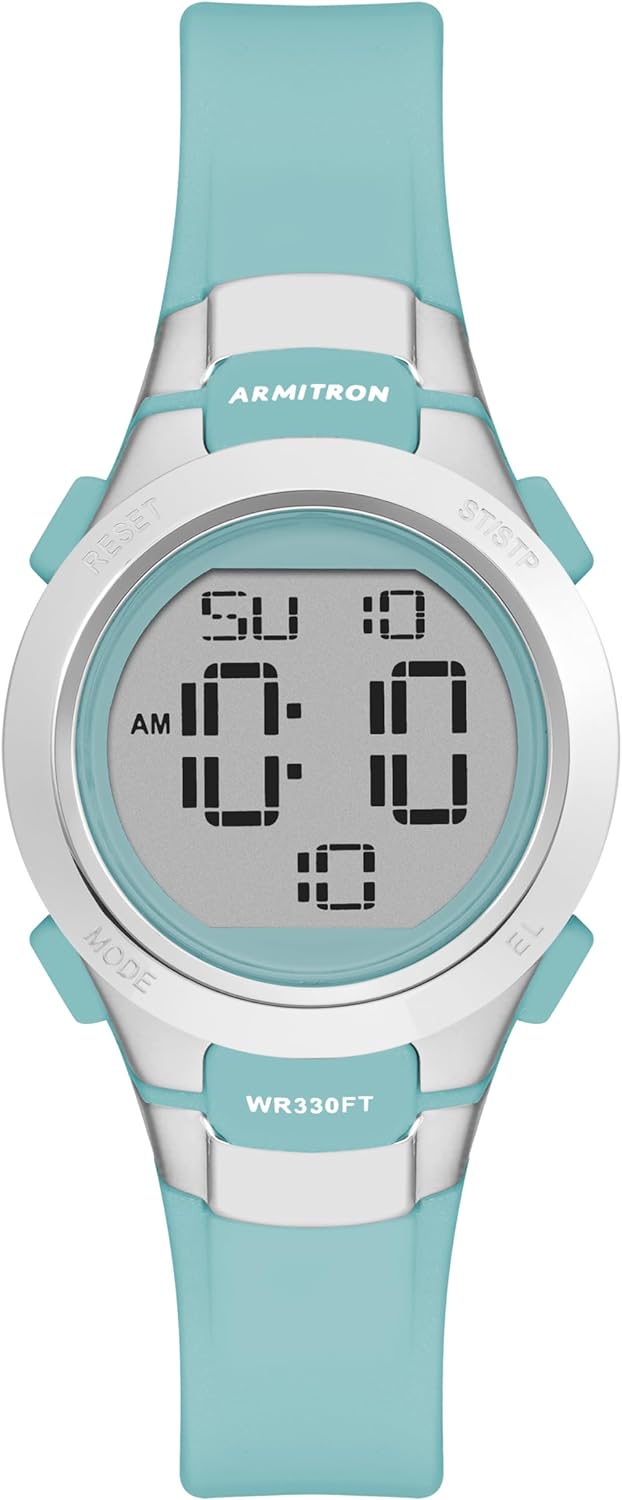 Armitron Sport Women's Digital Chronograph Resin Strap Watch, 45-7102