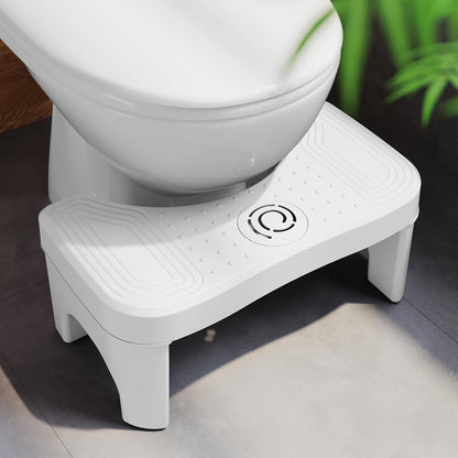 Toilet Stool Squat Adult, 7 Inch Poop Stool Adult, Non-Slip Potty Stool for Adults, Squatting Toilet Stool for Pooping, Pooping Stool for Bathroom, Toilet Step Stool for Kids, Toilet Foot Stool