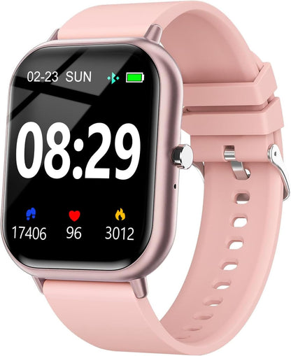 Smart Watch for Men/Women Fitness Tracker SmartWatch for Android/iOS Phones 1.83" Full Touch Screen with Heart Rate/Sleep Monitor, AI Control, Step Counter, IP68 Waterproof Smart Watches