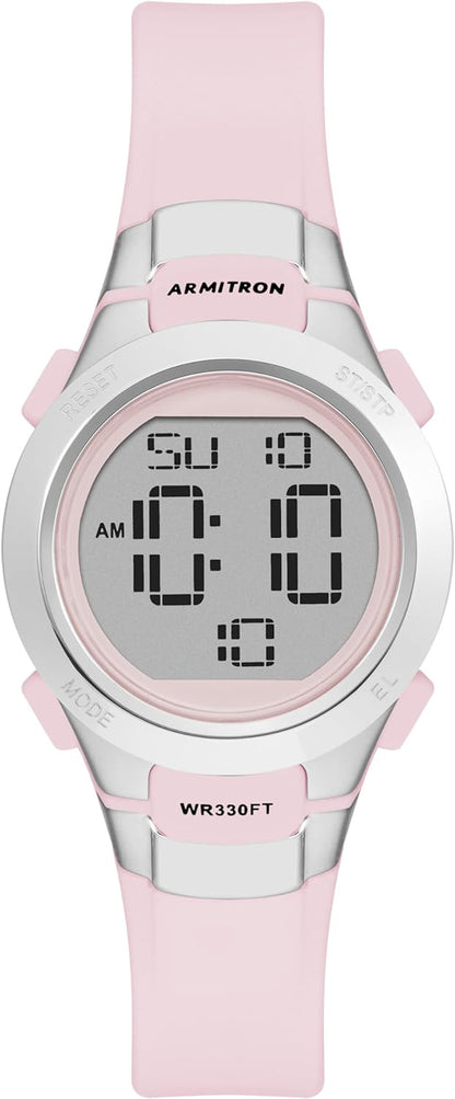 Armitron Sport Women's Digital Chronograph Resin Strap Watch, 45-7102