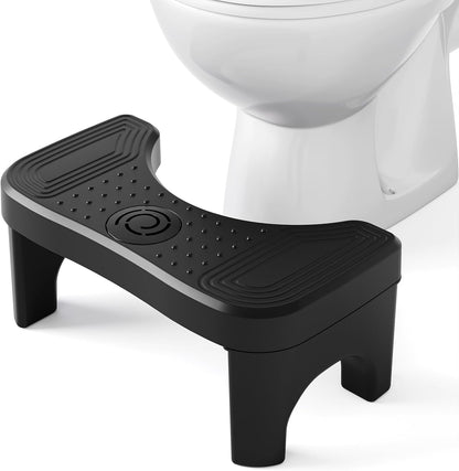 Toilet Stool Squat Adult, 7 Inch Poop Stool Adult, Non-Slip Potty Stool for Adults, Squatting Toilet Stool for Pooping, Pooping Stool for Bathroom, Toilet Step Stool for Kids, Toilet Foot Stool