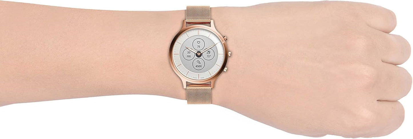 Fossil Women's Charter Hybrid Smartwatch HR with Always-On Readout Display, Heart Rate, Activity Tracking, Smartphone Notifications, Message Previews