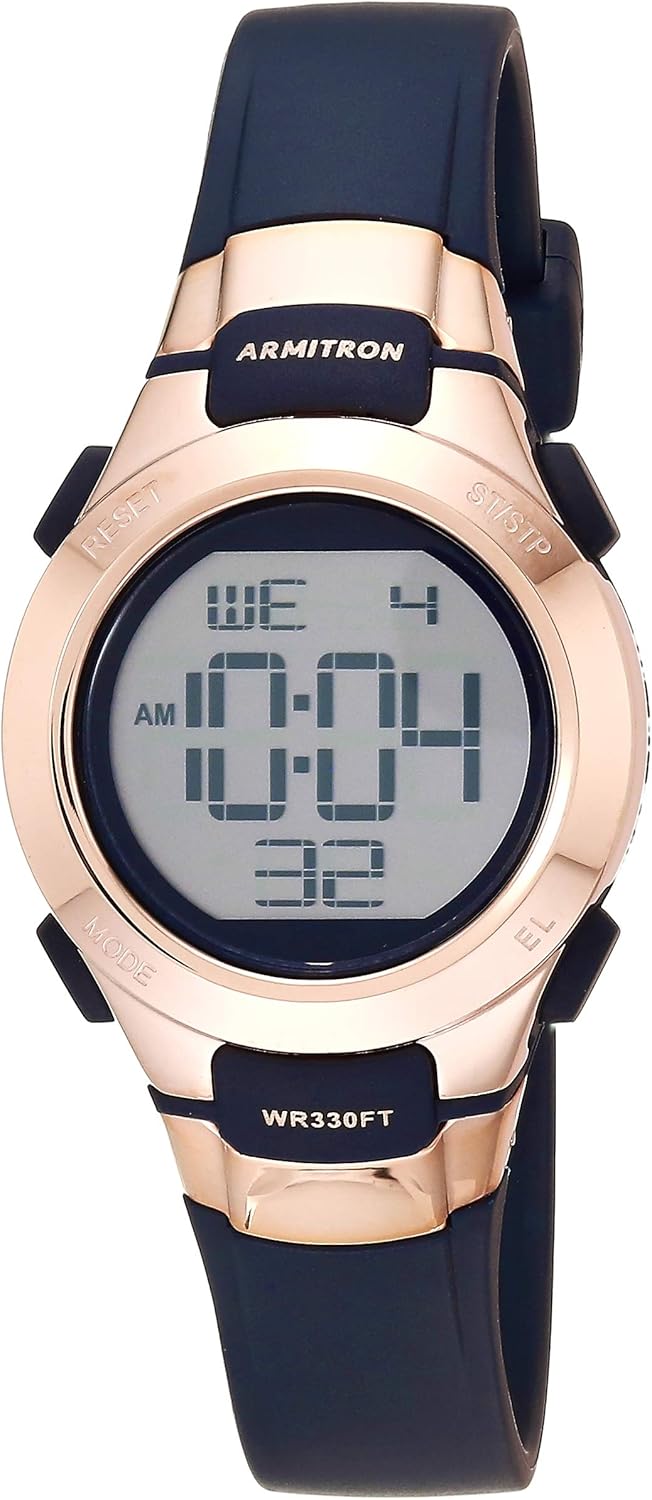 Armitron Sport Women's Digital Chronograph Resin Strap Watch, 45-7102