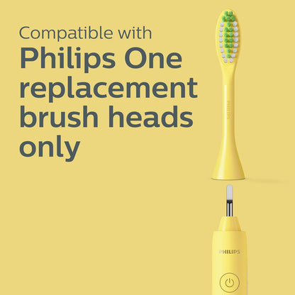 Philips One by Sonicare Battery Toothbrush, Mango Yellow, HY1100/02