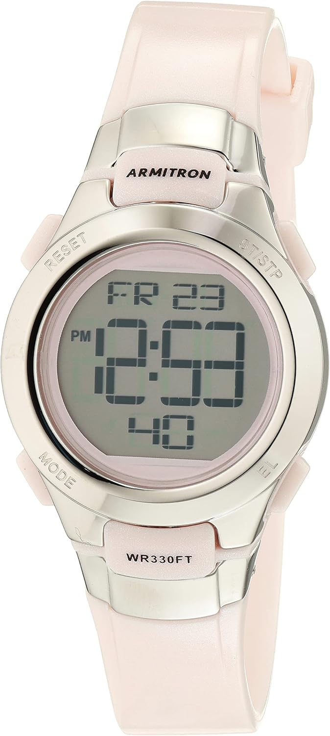 Armitron Sport Women's Digital Chronograph Resin Strap Watch, 45-7102