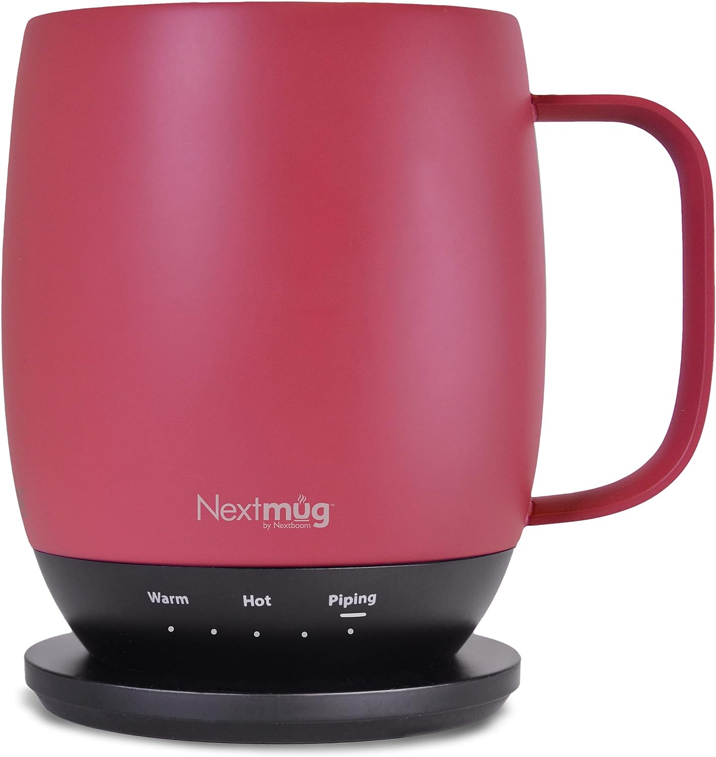 Nextmug - Temperature-Controlled, Self-Heating Coffee Mug (Burgundy - 14 oz.)