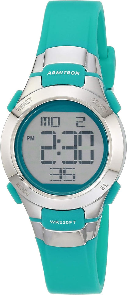 Armitron Sport Women's Digital Chronograph Resin Strap Watch, 45-7102