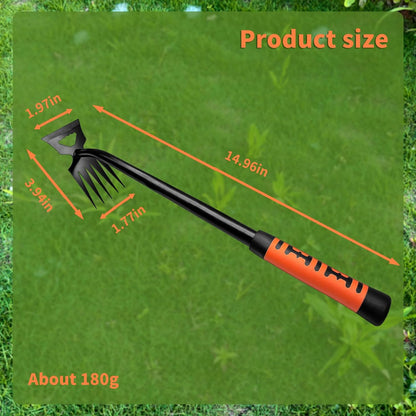 Multi-functional Garden Tool - Robust Weed Puller Tool with 5 Teeth, Effective Weed Remover for Garden, Farm Weeding and Planting