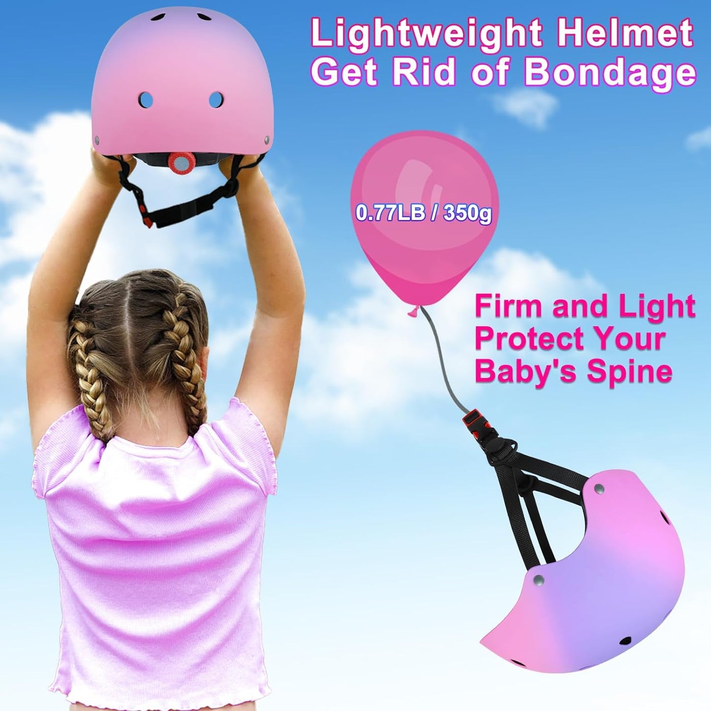 Kids Bike Helmet Toddler Helmets for 3-5-8-14 Years Kids Girls Boys Youth Bicycle Helmet for Scooter Balance Bike Roller Skating Skateboard Helmet