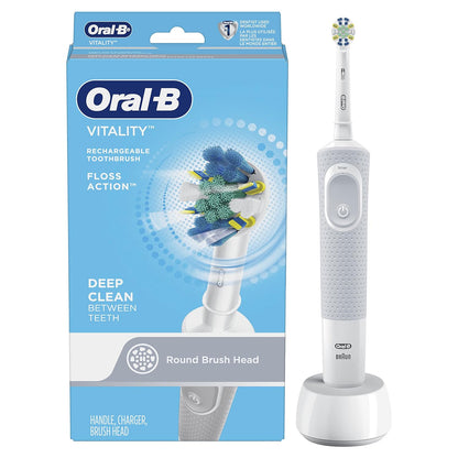 Oral-B Vitality FlossAction Electric Toothbrush with Replacement Brush Head, Black