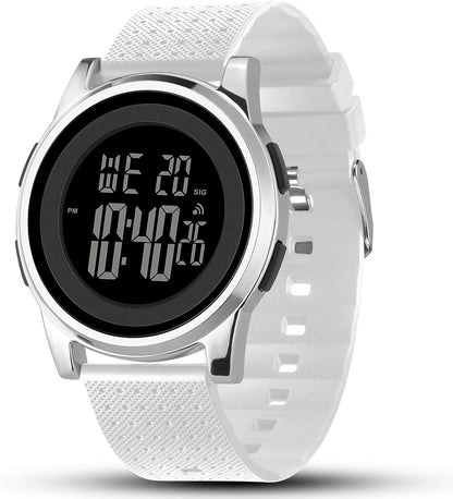 Mens Watch Ultra-Thin Digital Sports Watch Waterproof Stainless Steel Fashion Wrist Watch for Men Women