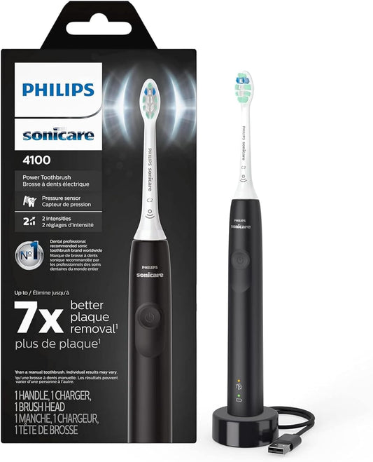 Philips Sonicare ProtectiveClean 4100 Rechargeable Electric Power Toothbrush, Black, HX6810/50