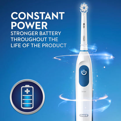 Oral-B Pro 100 GumCare, Battery Powered Electric Toothbrush, White