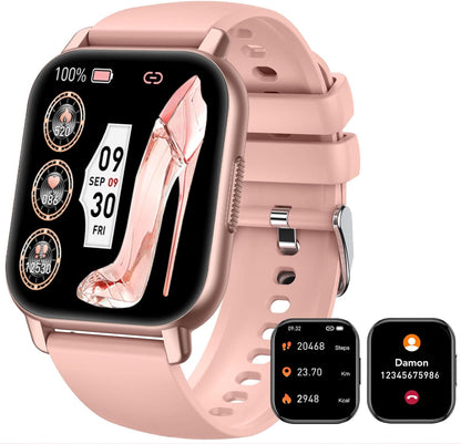 Smart Watches for Women, 1.85" Smart Watch IP68 Waterproof, 112+ Sport Modes Fitness Activity Tracker, Heart Rate Sleep Monitor, Pedometer, Fitness Watch for Android iOS