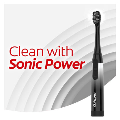 Colgate 360 Charcoal Sonic Powered Battery Toothbrush, 2 Pack