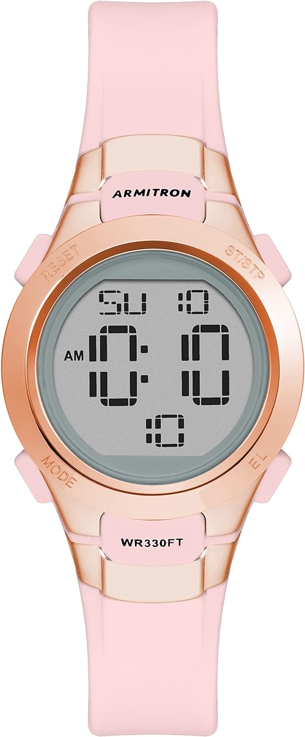 Armitron Sport Women's Digital Chronograph Resin Strap Watch, 45-7102