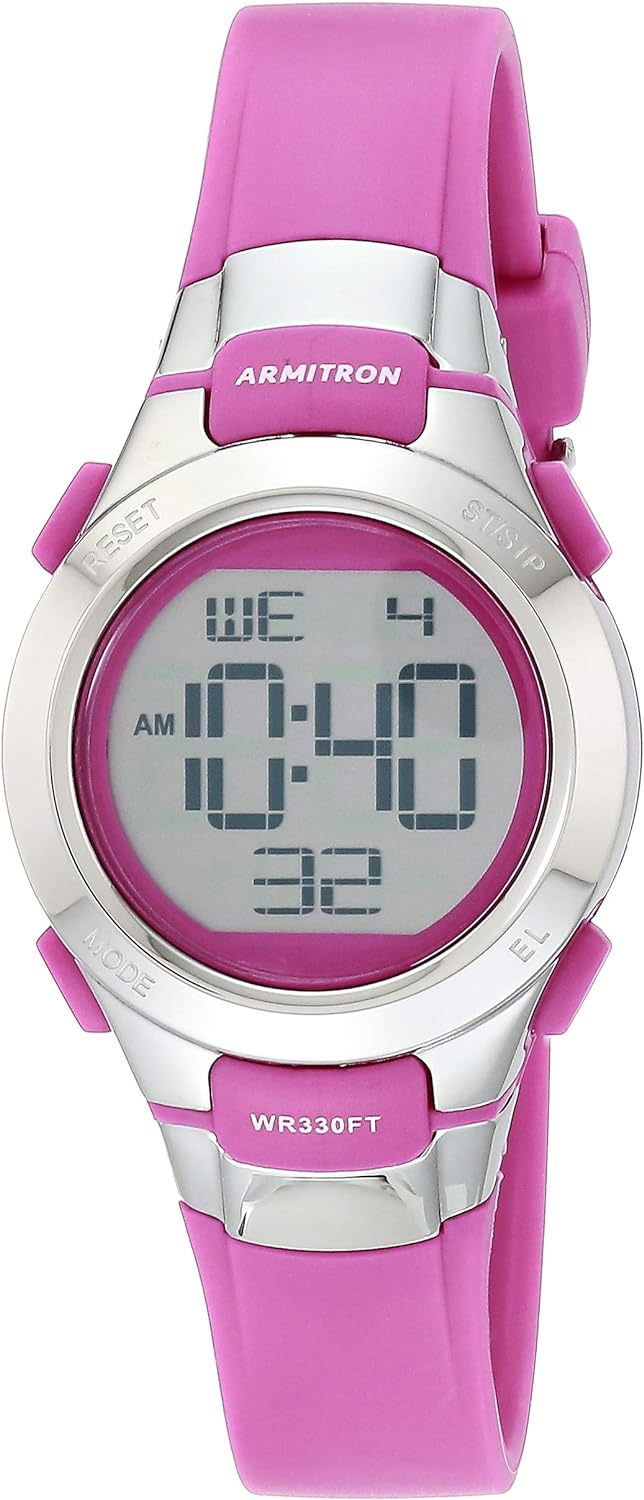 Armitron Sport Women's Digital Chronograph Resin Strap Watch, 45-7102