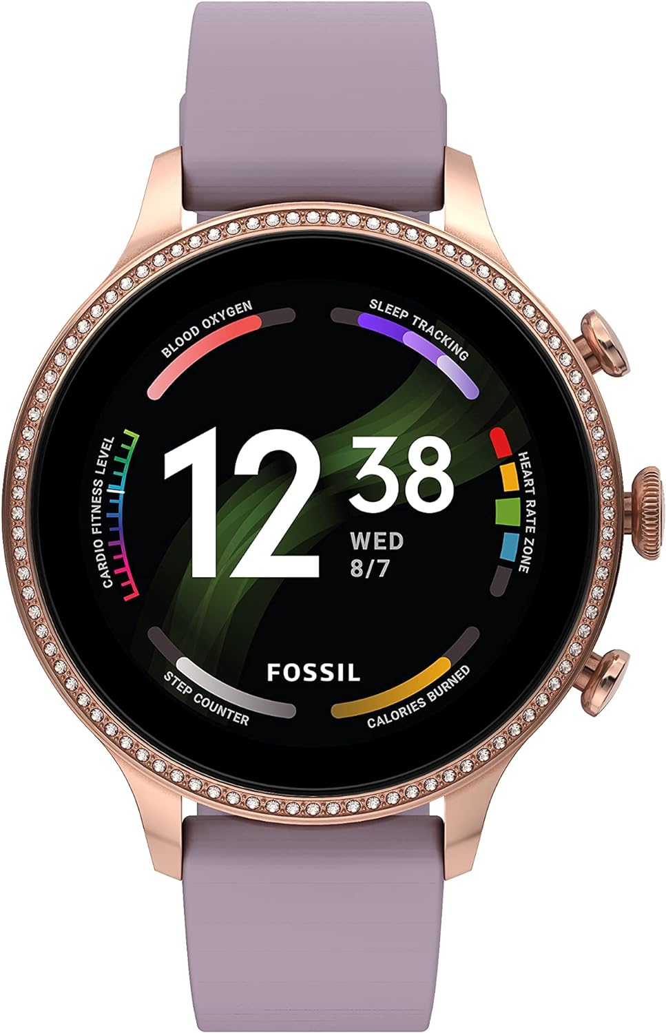 Fossil Gen 6 42mm Touchscreen Smart Watch for Women with Alexa Built-In, Fitness Tracker, Activity Tracker, Sleep Tracker, GPS, Speaker, Music Control, Smartphone Notifications