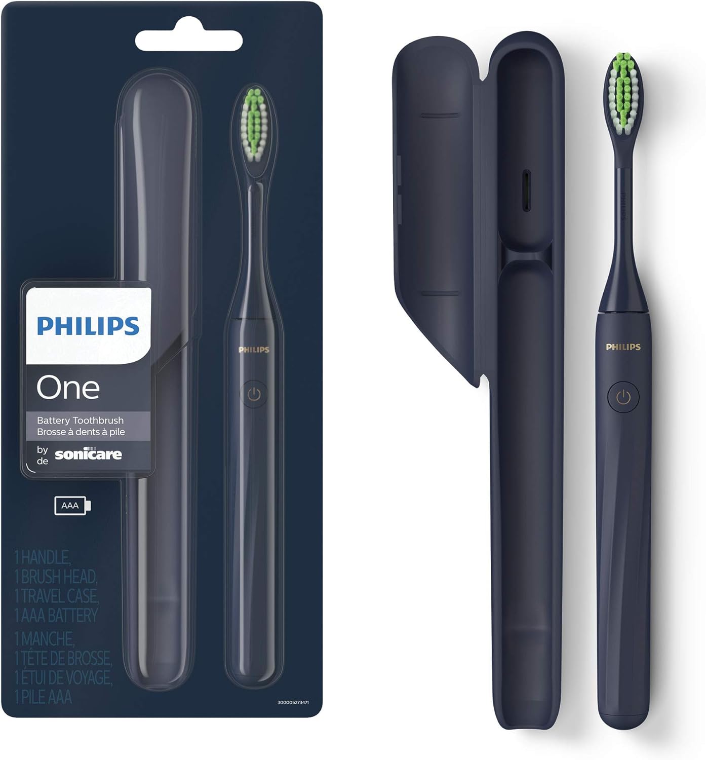 Philips One by Sonicare Battery Toothbrush, Mango Yellow, HY1100/02