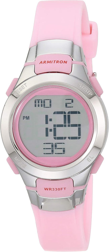 Armitron Sport Women's Digital Chronograph Resin Strap Watch, 45-7102