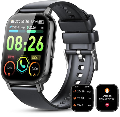 Smart Watches for Women, 1.85" Smart Watch IP68 Waterproof, 112+ Sport Modes Fitness Activity Tracker, Heart Rate Sleep Monitor, Pedometer, Fitness Watch for Android iOS