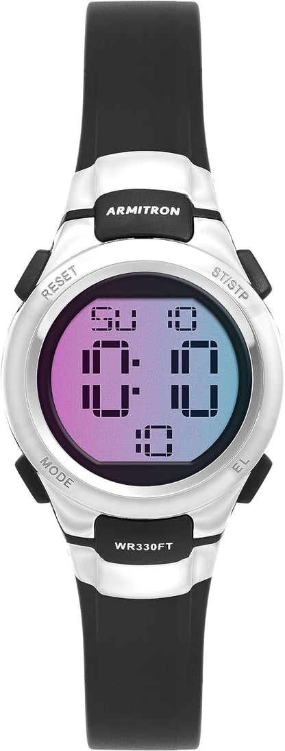 Armitron Sport Women's Digital Chronograph Resin Strap Watch, 45-7102