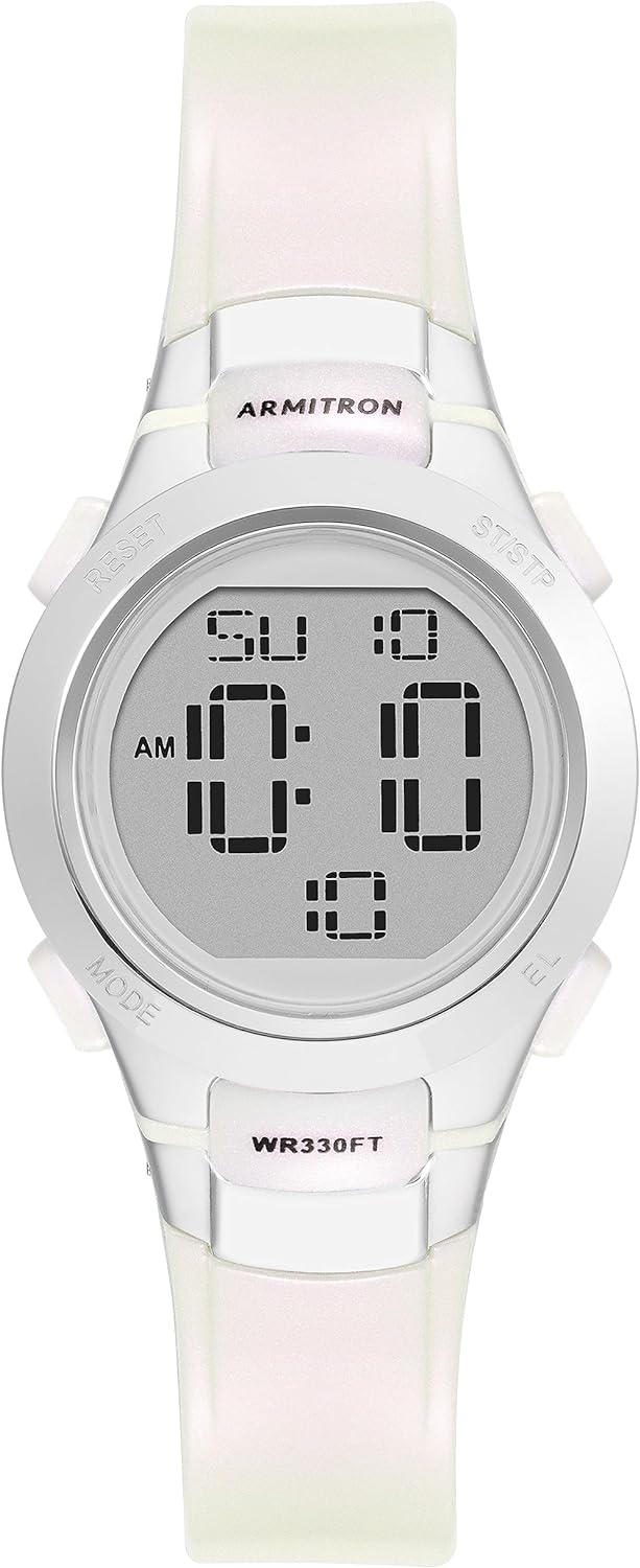 Armitron Sport Women's Digital Chronograph Resin Strap Watch, 45-7102