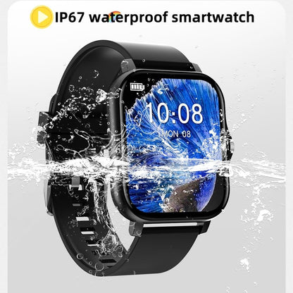 Smart Watch for Men women(Answer/Make Calls) 1.83", Smartwatch for iOS and Android,Fitness Tracker Watch IP67 Waterproof, Heart Rate, Sleep Monitor and Steps Calories Counter (Black)