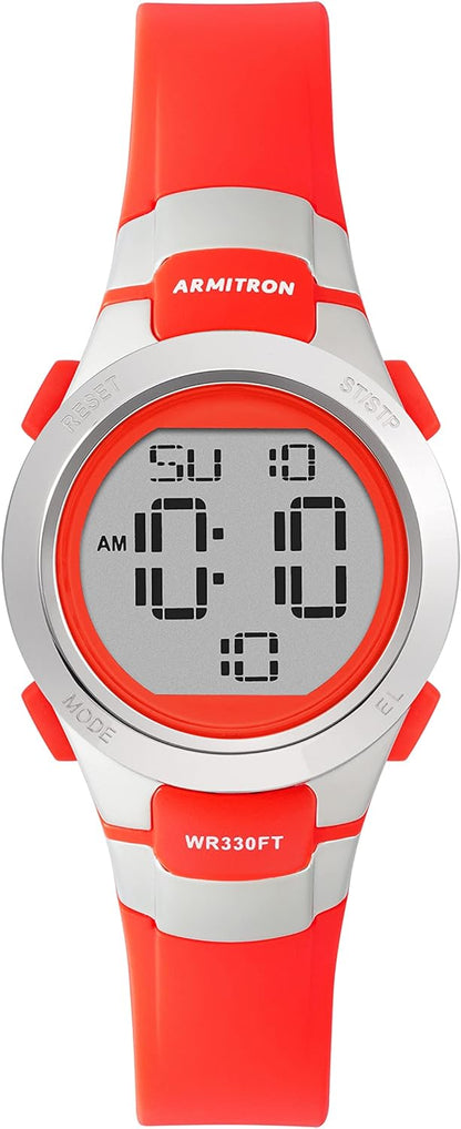 Armitron Sport Women's Digital Chronograph Resin Strap Watch, 45-7102