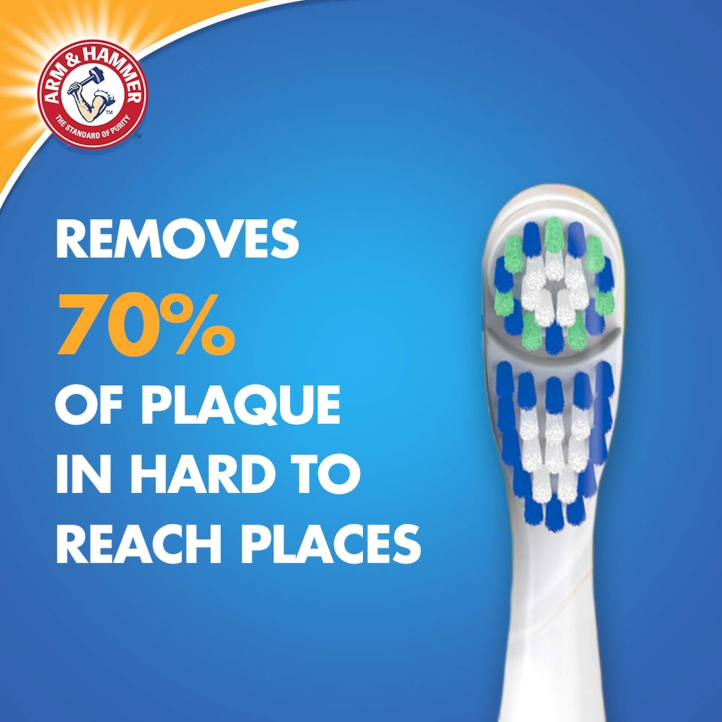 Spinbrush ARM & HAMMER Spinbrush PRO+ Extra White Battery-Operated– Spinbrush Battery Powered Toothbrush Removes 100% More Plaque- Soft Bristles -Batteries Included