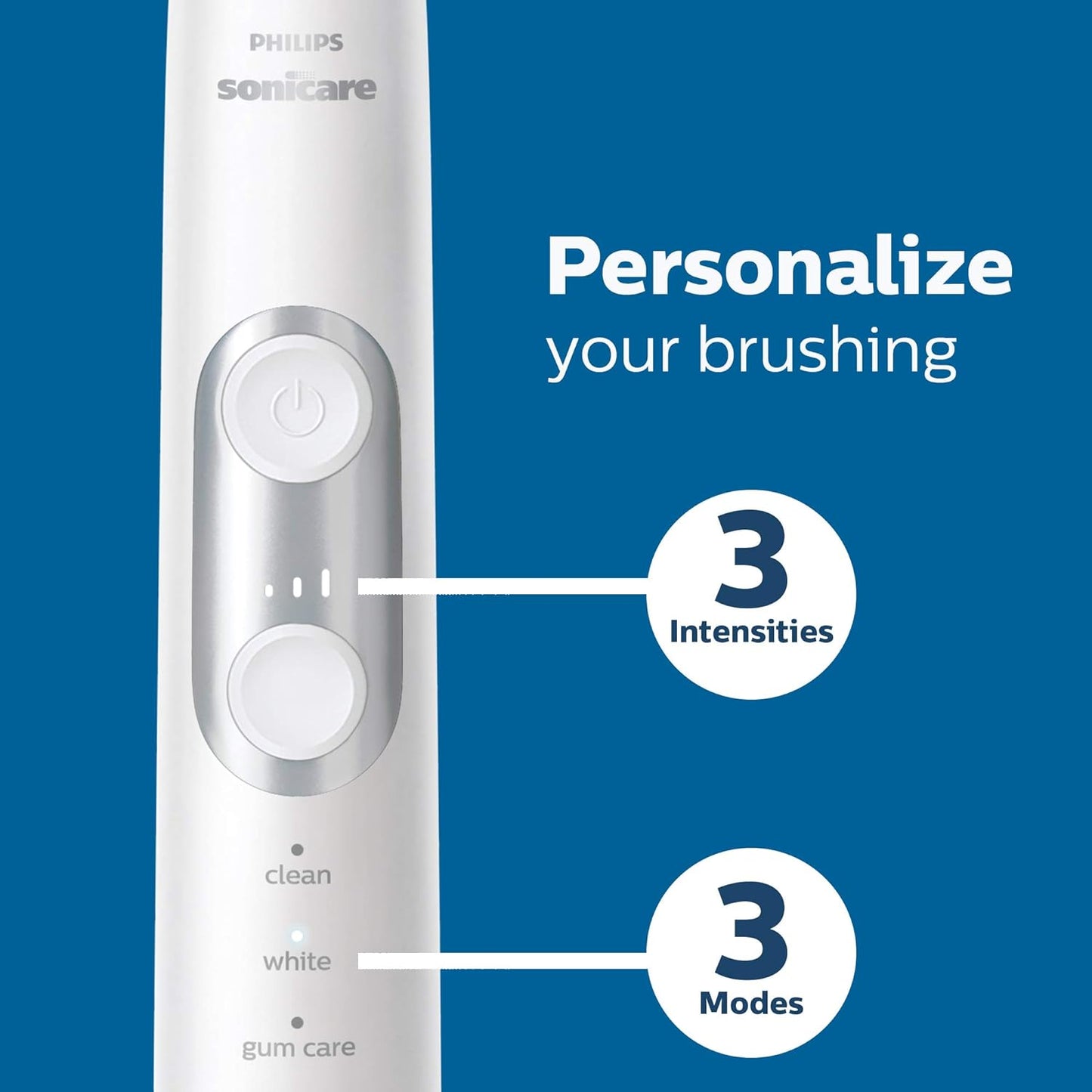 Philips Sonicare ProtectiveClean 6100 Rechargeable Electric Power Toothbrush, White, HX6877/21