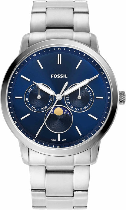 Fossil Neutra Men's Chronograph Watch with Stainless Steel Bracelet or Genuine Leather Band