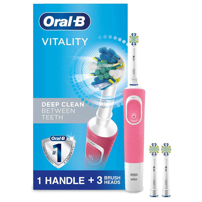 Oral-B Vitality FlossAction Electric Toothbrush with Replacement Brush Head, Black