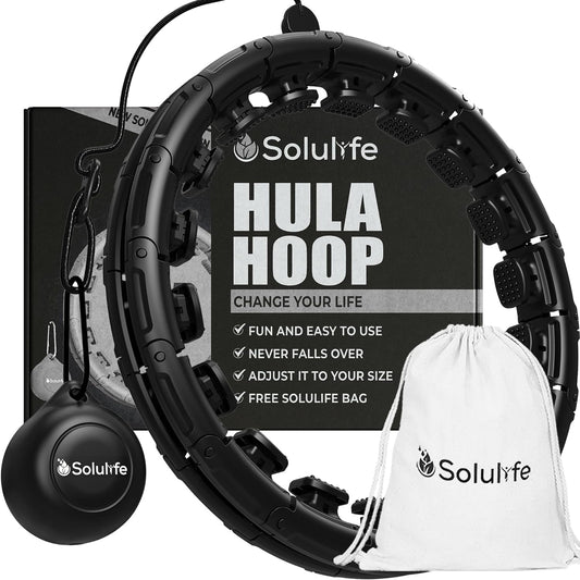 Experience Fitness Excellence with Our Infinity Hoop Plus Size – Weighted Hula Hoop for Weight Loss – Hula Hoop Exercise Ring with ABS and Quality Wheels – for All The Sizes and Levels + Bag Offer