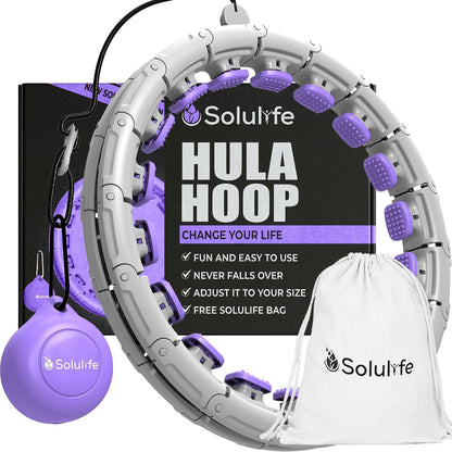 Experience Fitness Excellence with Our Infinity Hoop Plus Size – Weighted Hula Hoop for Weight Loss – Hula Hoop Exercise Ring with ABS and Quality Wheels – for All The Sizes and Levels + Bag Offer