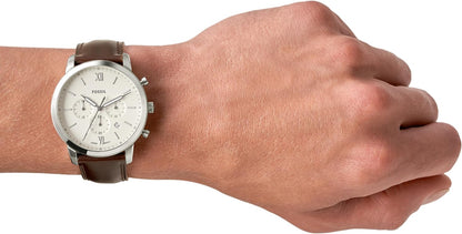 Fossil Neutra Men's Chronograph Watch with Stainless Steel Bracelet or Genuine Leather Band