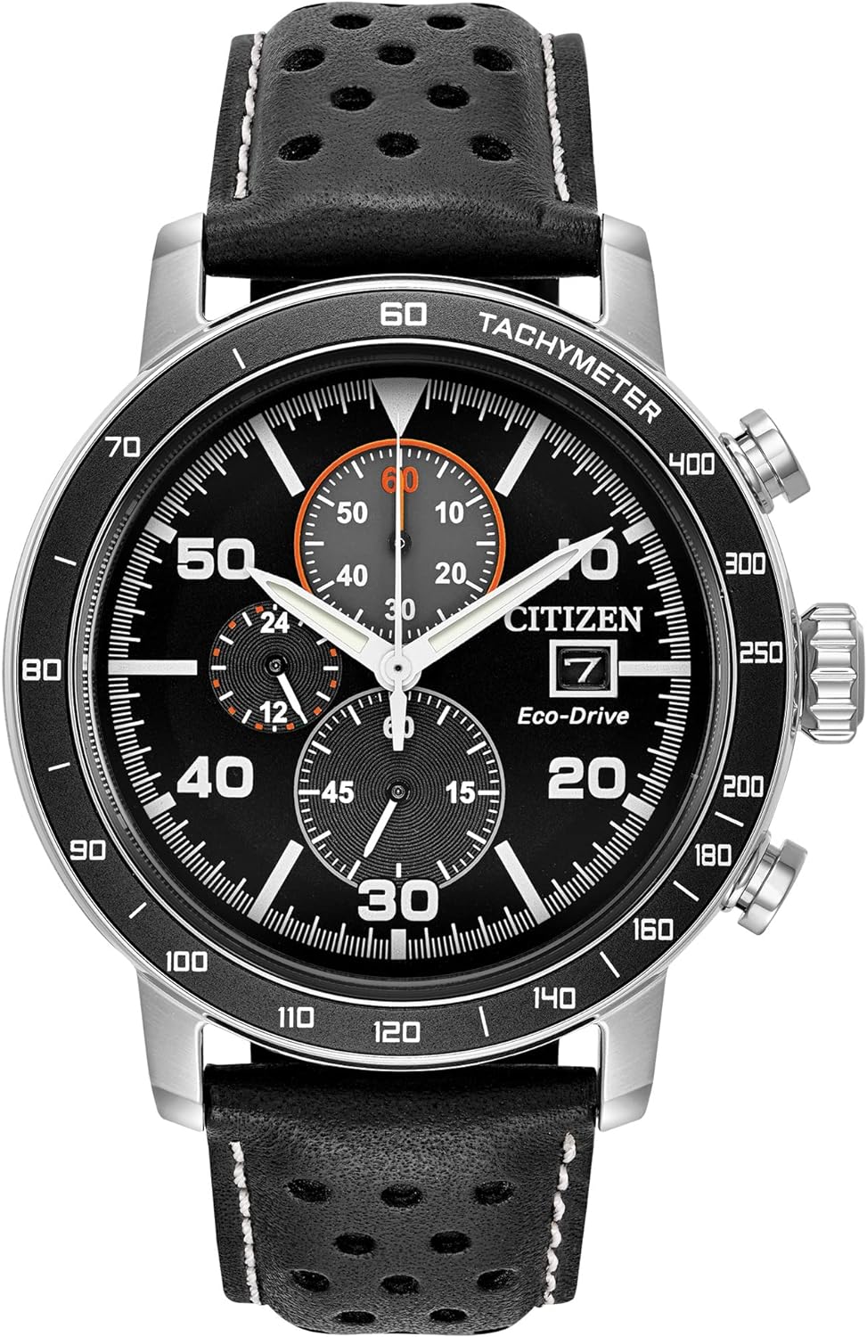 Citizen Men's Eco-Drive Sport Casual Brycen Weekender Chronograph Watch, 12/24 Hour Time, Date, Tachymeter, Luminous Hands