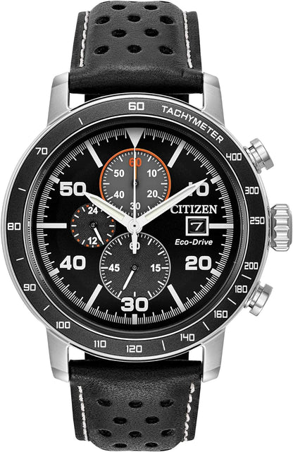 Citizen Men's Eco-Drive Sport Casual Brycen Weekender Chronograph Watch, 12/24 Hour Time, Date, Tachymeter, Luminous Hands